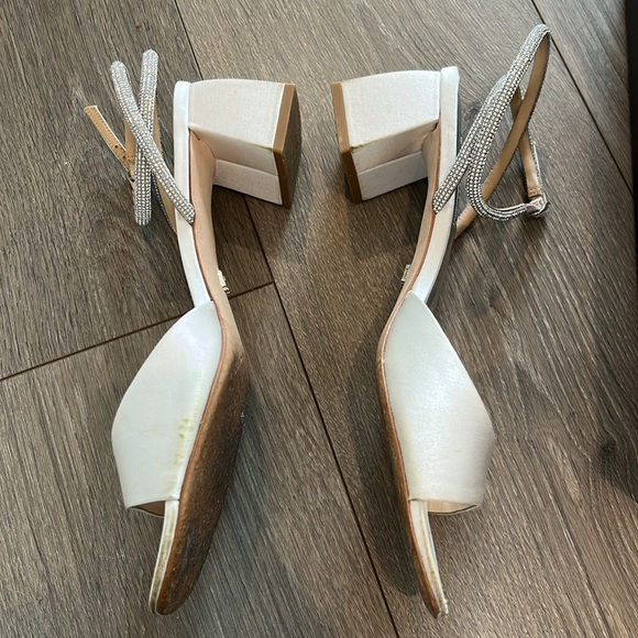 Badgley Mishka Infinity Bridal Shoe Block Heel Size 8.5 - Picture 13 of 16